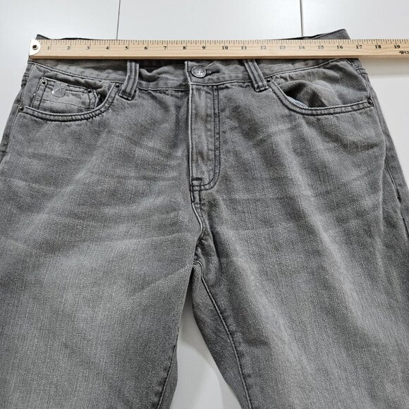 Marc Ecko Jeans Men 34 Gray Straight Leg Pockets Cotton Hippie Grunge Streetwear - Picture 4 of 16